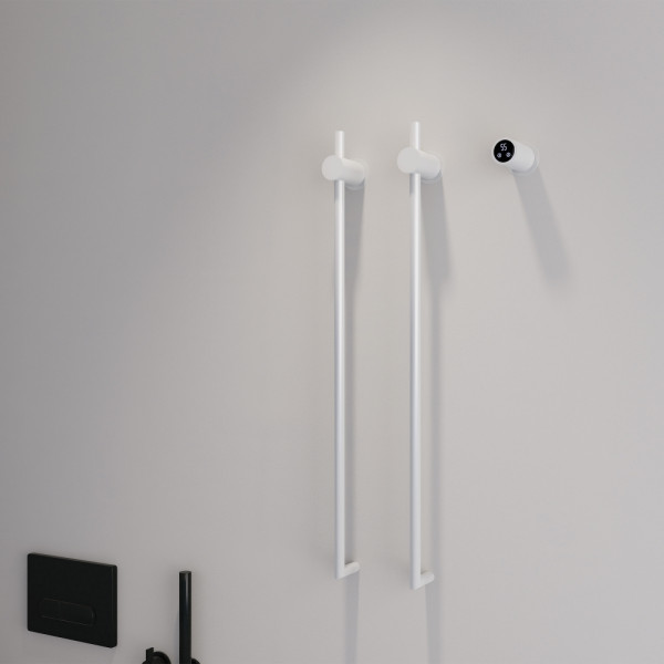 Полотенцесушитель электрический Abber Charme 345x800 белый матовый (AH4002MW)