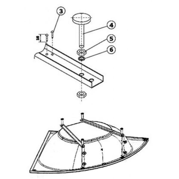 Каркас для ванны Eurolux Alexandria 170x110 правый Каркас для ванны Eurolux Alexandria 170x110 правый