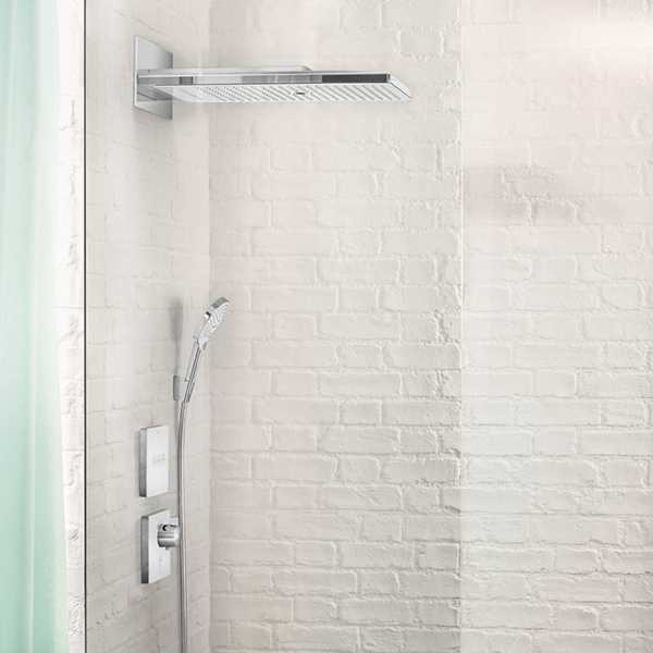 Держатель для шланга Hansgrohe Fixfit Square черный матовый (26455670) Держатель для шланга Hansgrohe Fixfit Square черный матовый (26455670)