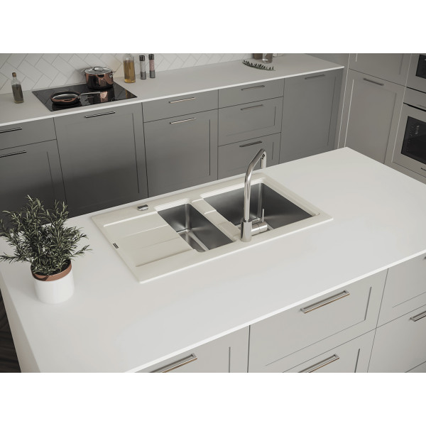 Мойка для кухни Florentina Комби 860 86х51 Fs, Грей (21.410.D0860.305) Мойка для кухни Florentina Комби 860 86х51 Fs, Грей (21.410.D0860.305)