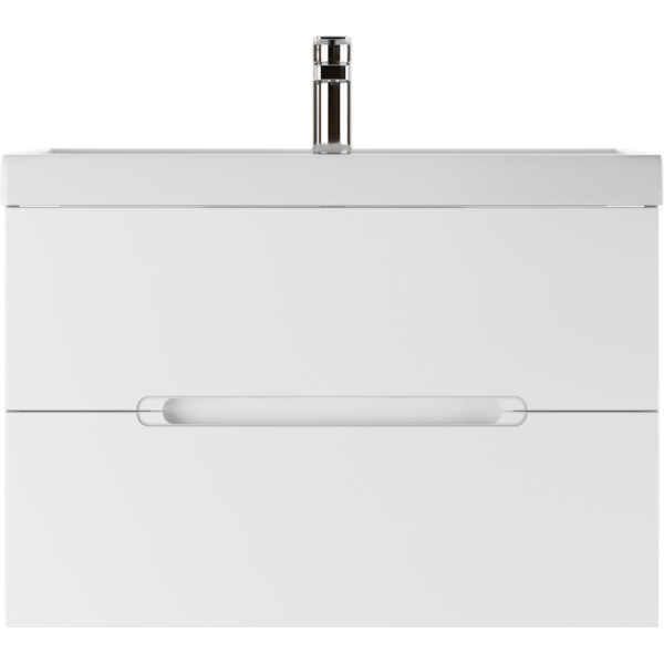 Тумба подвесная под умывальник Maria 80 Malta с двумя ящиками В2 Домино (DM4501T)