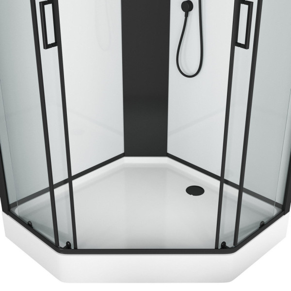 Душевая кабина Grossman 90x90 стекло прозрачное, профиль черный (GR-251D) Душевая кабина Grossman 90x90 стекло прозрачное, профиль черный (GR-251D)