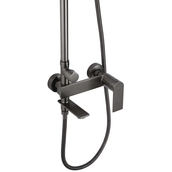 Душевая система с изливом Rea Storm Titanium (REA-P9534) Душевая система с изливом Rea Storm Titanium (REA-P9534)
