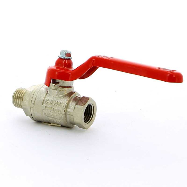 Кран Itap 1/4" ВН шаровый Ideal (красная ручка) (0910014)