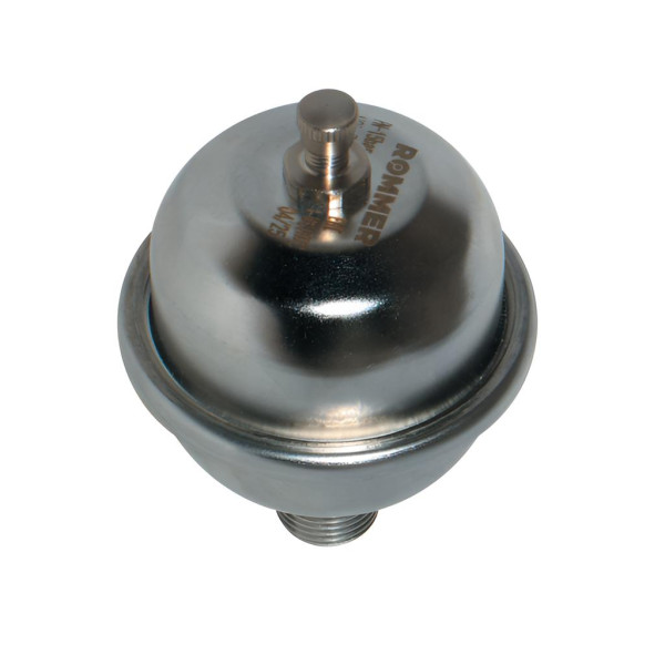 Компенсатор гидроударов 1/2" НР мембранный Rommer (никель) RVS-1001-000015 Компенсатор гидроударов 1/2" НР мембранный Rommer (никель) RVS-1001-000015