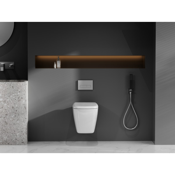 Унитаз подвесной Abber Bequem 360x520x350 белый (AC1217)