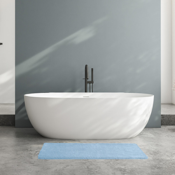 Коврик для ванной комнаты 70x120 микрофибра синий Iddis (BSQL03Mi12)