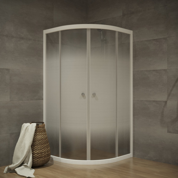 Душевой уголок Triton Лайт 100x100 стекло прозрачное, профиль белый (DK216_1)