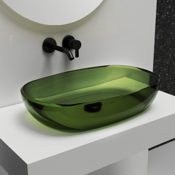 Раковина накладная Abber Kristall 600x400 зеленый (AT2805Emerald) Раковина накладная Abber Kristall 600x400 зеленый (AT2805Emerald)