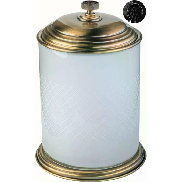 Ведро для мусора Boheme Royal Cristal 23x23x32,5 бронза (10934-BR-B)