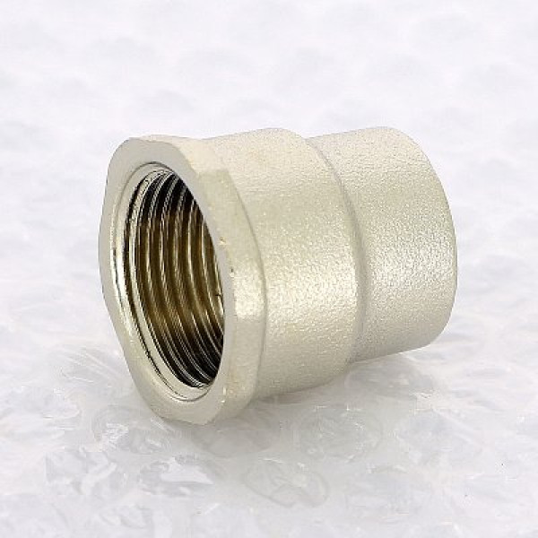 Муфта переходная 1/2"х3/4" Uni-Fitt (никель) 602N3200