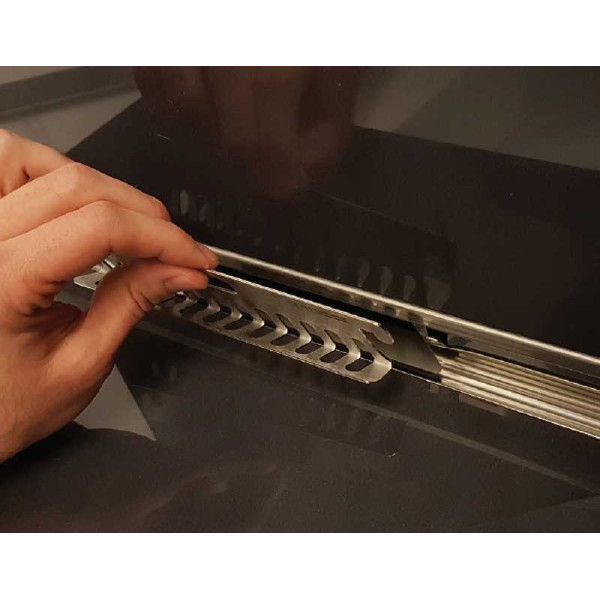 Желоб Berges водосток Wall 1000 пристенный, матовый хром, S-сифон D50 H60 боковой (090157)