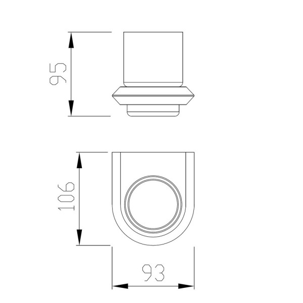 Стакан для зубных щеток Abber Nord золото матовое (AA1556G)