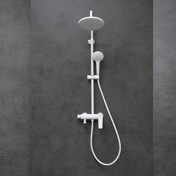 Душевая система Lemark Bronx белый (LM3762MW)