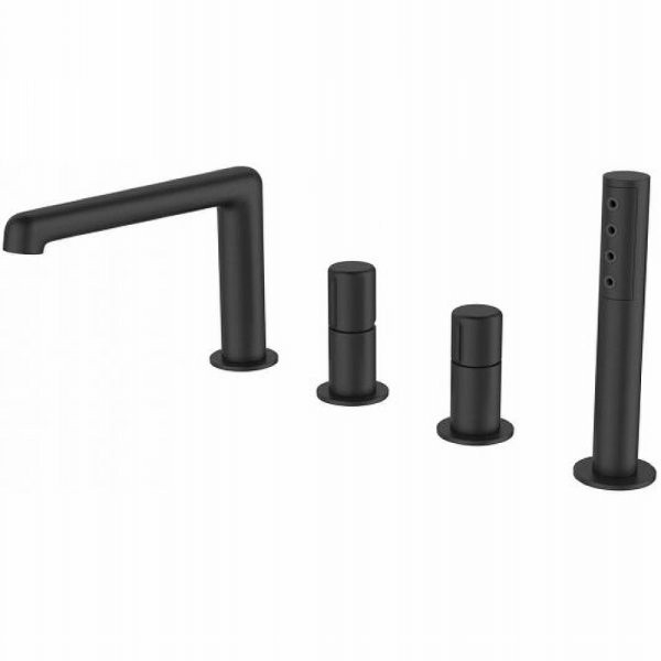 Смеситель на борт ванны BelBagno Uno (UNO-BVD4-NERO) Смеситель на борт ванны BelBagno Uno (UNO-BVD4-NERO)