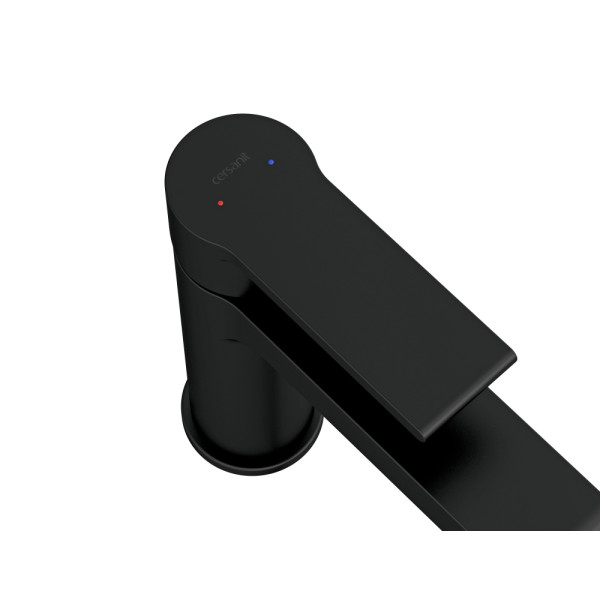 Смеситель для раковины Cersanit Brasko Black черный (А63111) Смеситель для раковины Cersanit Brasko Black черный (А63111)