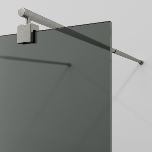 Душевое ограждение WasserKRAFT Vechte 96-100x200 стекло тонированное, профиль никель (60W44BN-TG) Душевое ограждение WasserKRAFT Vechte 96-100x200 стекло тонированное, профиль никель (60W44BN-TG)