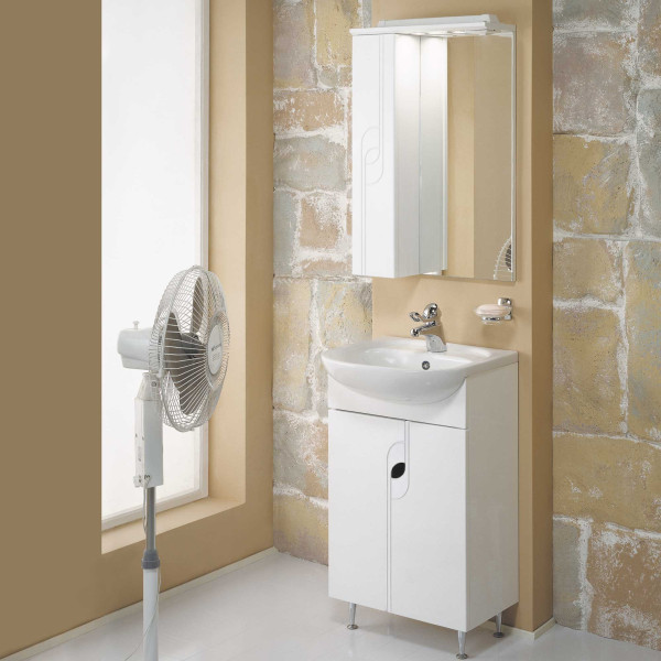 Тумба-умывальник Aquaton Панда 50/131201S0011B0 Умывальник Акватон с переливом белый (1A0537K1PD010)