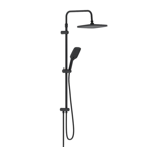 Душевой гарнитур Damixa Gala верх.душ 300x210 мм, ручн.душ 3 ф-ции 110x260 мманга 1050-1450, черный (953000300)