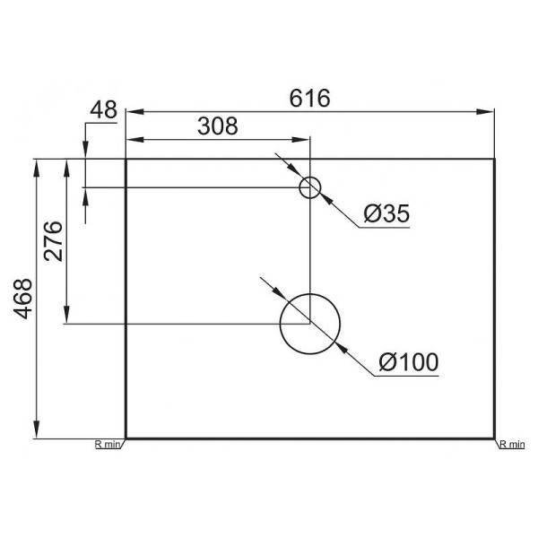 Столешница Belbagno под накладную раковину 61,6x46,8 Bianco Opaco (KEP-60-BO) Столешница Belbagno под накладную раковину 61,6x46,8 Bianco Opaco (KEP-60-BO)