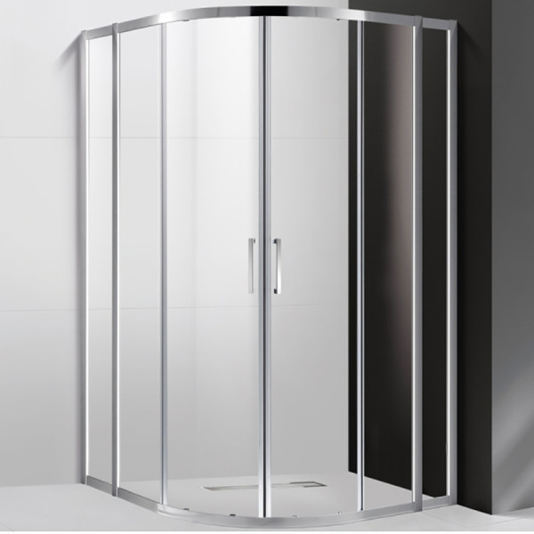 Душевой уголок Cezares Molveno 120x120x195 стекло прозрачное, профиль хром (MOLVENO-R-22-100+20-C-Cr-IV)