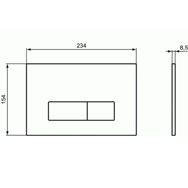 Клавиша смывная Ideal Standard Oleas (R0121JG)