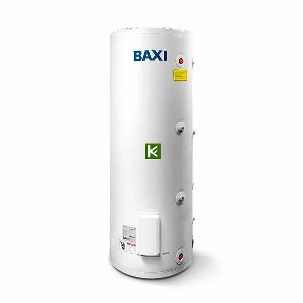 Бойлер косвенного нагрева Baxi UBC 300 DC напольный, 2 ТО 24+24 кВт (подключение сбоку) (CNEWT300D01)