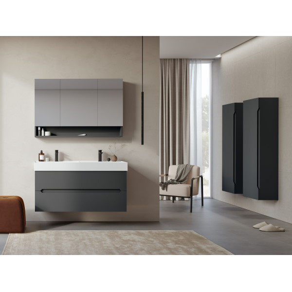 Пенал подвесной Orka Malta 400x270x1380 антрацит матовый (3001299)