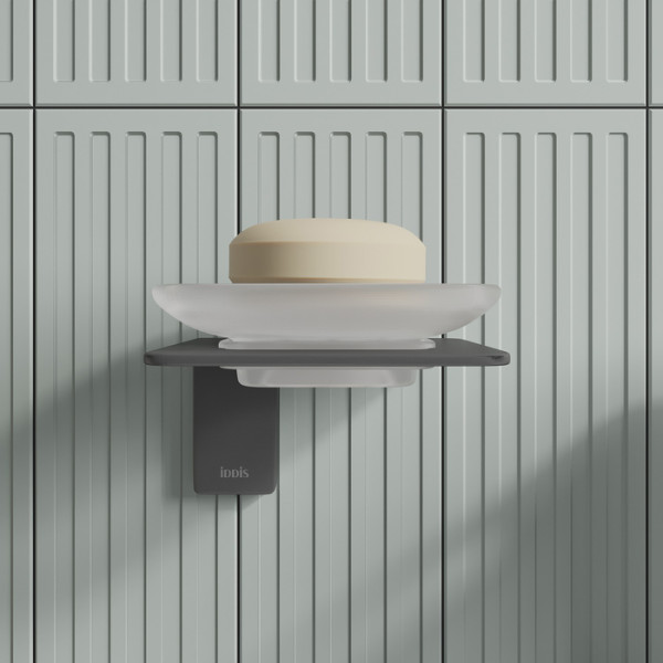 Мыльница матовое стекло сплав металлов Slide графит Iddis (SLIGMG0i42) Мыльница матовое стекло сплав металлов Slide графит Iddis (SLIGMG0i42)