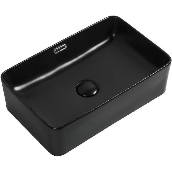 Раковина накладная Aquanet PERFECT-2-MB 48х31,5х14 черная матовая (273677)