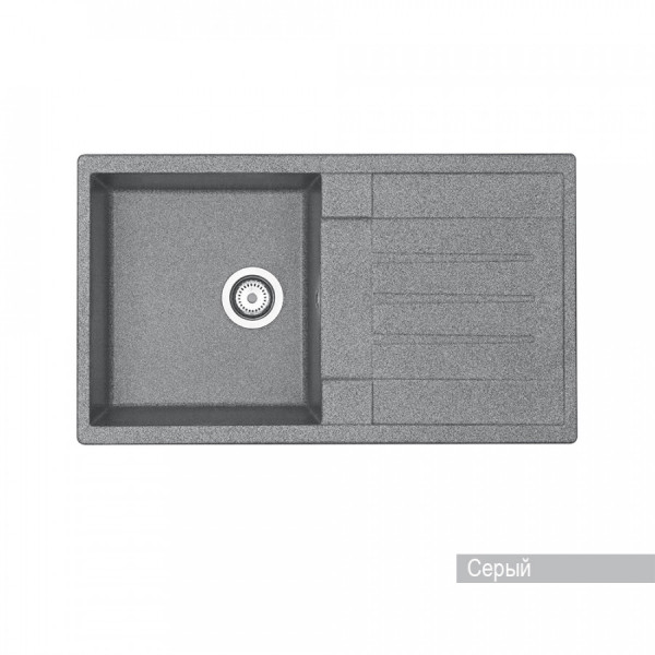 Мойка для кухни врезная Aquaton Верона 500x855x210 серый (1.A710.0.32V.R23.0) Мойка для кухни врезная Aquaton Верона 500x855x210 серый (1.A710.0.32V.R23.0)