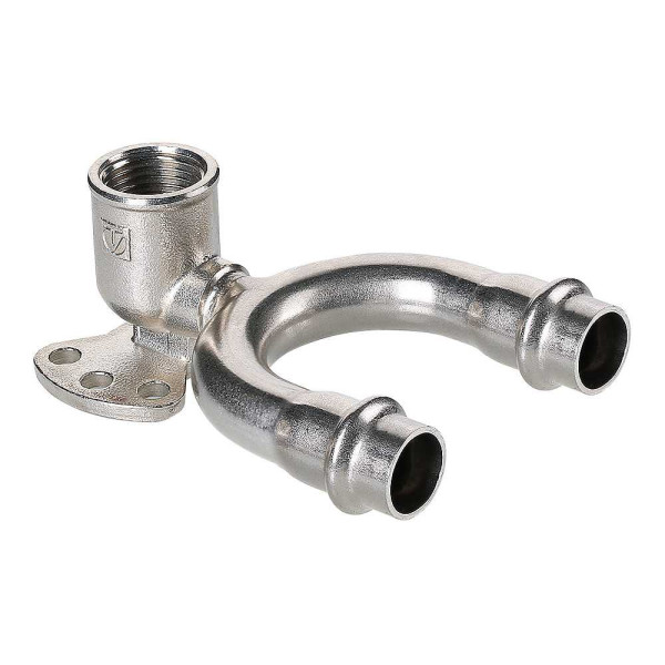 Водорозетка 15*1/2"В проходная Valtec (нерж.ст., пресс) (VTi.954.DI.150415)