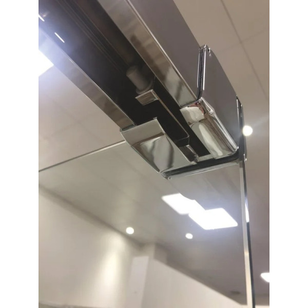 Душевая шторка для ванны Cezares Tandem-Soft 170x145 стекло прозрачное, профиль хром (TANDEM-SOFT-VF-2-170/145-C-Cr-IV)