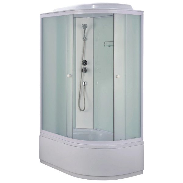 Душевая кабина Loranto 780x118x215 стекло матовое, профиль белый (CS-886EDTM/W-120)