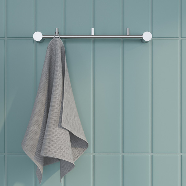 Планка на 3 крючка нержавеющая сталь Petite хром матовый Iddis (PETSSS3i41) Планка на 3 крючка нержавеющая сталь Petite хром матовый Iddis (PETSSS3i41)