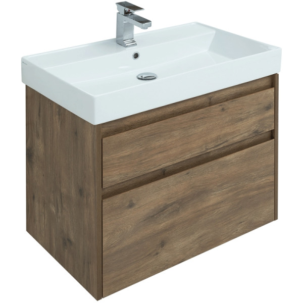 Тумба подвесная Aquanet Nova Lite 75 дуб рустикальный (2 ящика) (00249515)