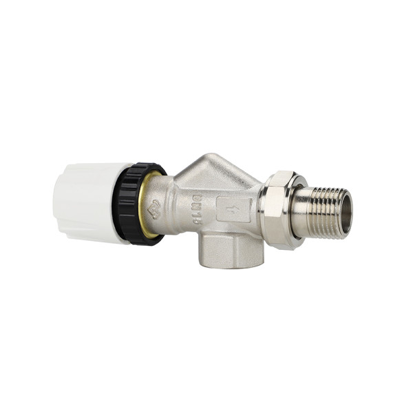 Клапан термостатический угловой 1/2" Varmega VM108 (осевой) (VM10801) Клапан термостатический угловой 1/2" Varmega VM108 (осевой) (VM10801)