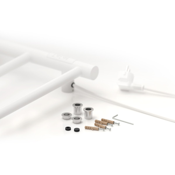 Полотенцесушитель электрический Сунержа Стилье Формат 27 800x500 матовый провод слева/справа белый (30529-8050)