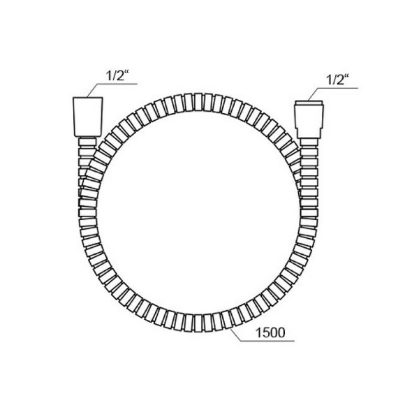 Душевой шланг Ravak 912.50 150 см хром (X07P065)