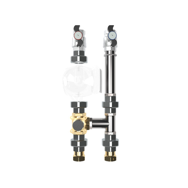 Насосная группа Gidruss NGSS-32C (нерж., 1 1/4", поворотный смеситель Stout KVs 15) (NG 32A30 23)