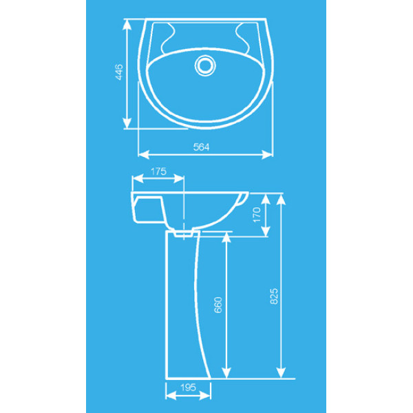 Раковина подвесная Santeri Воротынский 571x454x188 (1.3111.7.S00.10B.0)