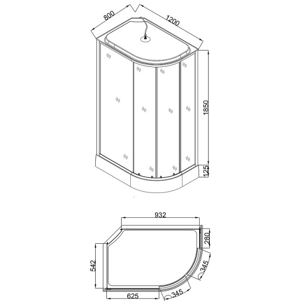 Душевая кабина Loranto 120x80x215 стекло прозрачное, профиль черный, черный кирпичный узор (CS-66120-13L GB 120) Душевая кабина Loranto 120x80x215 стекло прозрачное, профиль черный, черный кирпичный узор (CS-66120-13L GB 120)