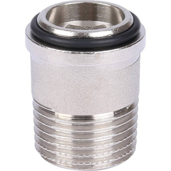 Кран 1/2" шаровый со сгоном Stout (красная бабочка, полнопроходной) (SVB-1007-000015)