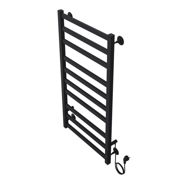 Полотенцесушитель электрический Azario Palermo 500x1000 черный Полотенцесушитель электрический Azario Palermo 500x1000 черный