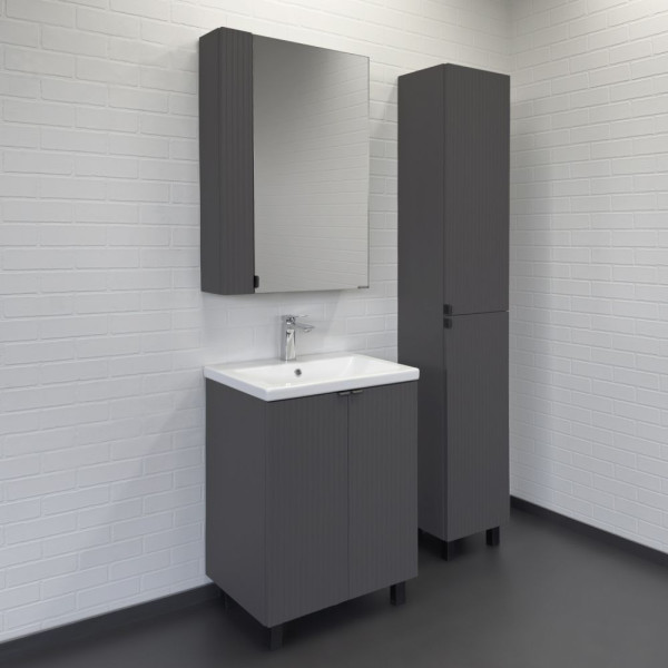 Пенал подвесной Comforty Страсбург 600x800x170 дуб дымчатый (00-00019425)