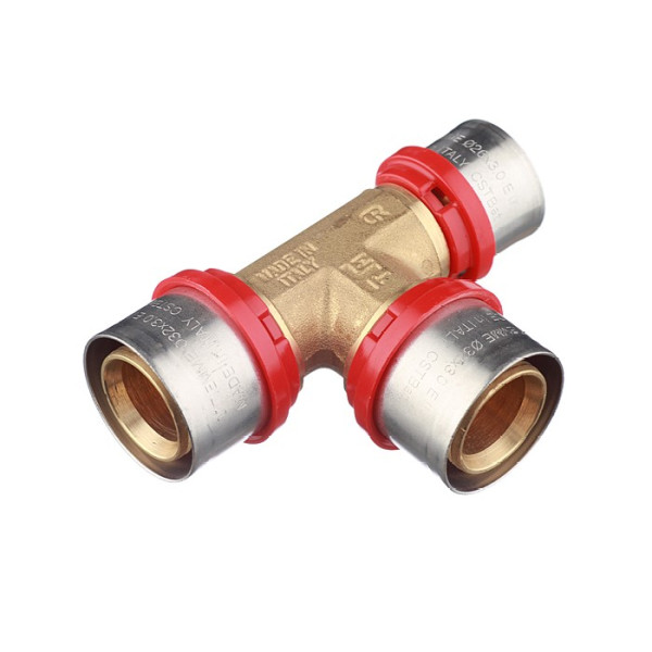 Тройник Tiemme 32х32х26 латунь (пресс) (1650119 / 1657G323226CZ)