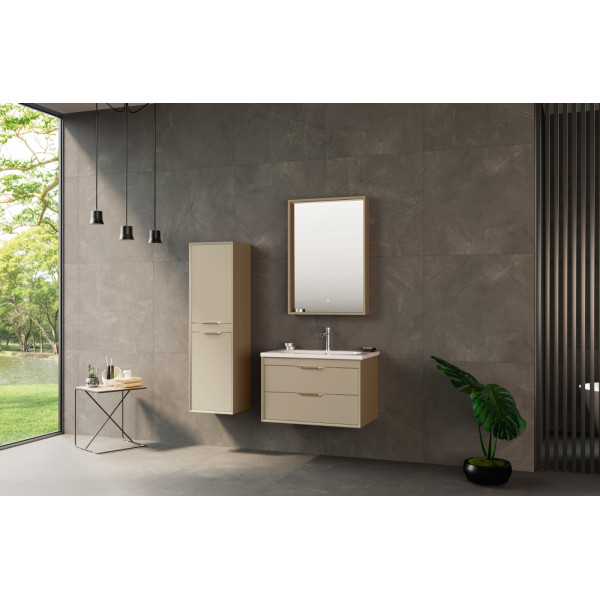 Тумба подвесная Orka Clay 800x500x520 с раковиной sahra (5004384)