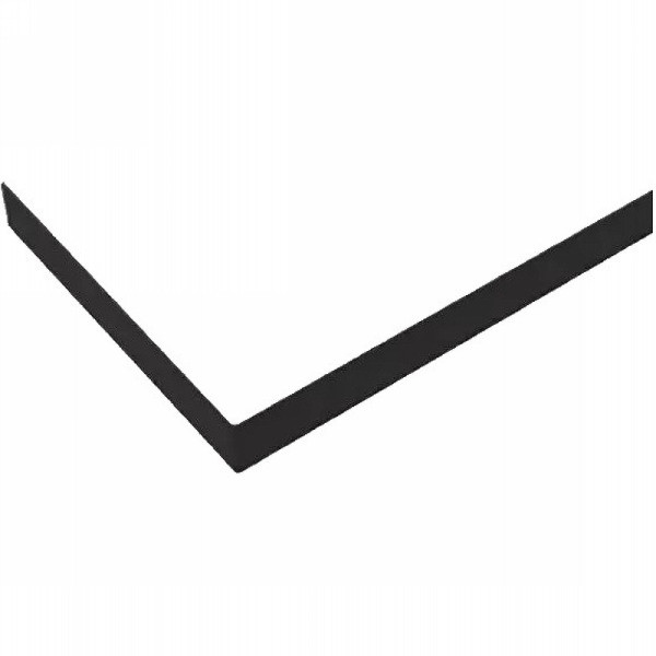 Экран для душевого поддона Cezares 100x100 черный матовый (TRAY-AS-A-100-100-SCR-NERO)