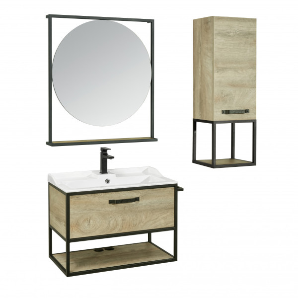 Тумба подвесная Aquaton Лофт Фабрик 792x440x540 дуб эндгрейн (1.A242.4.01L.TDU.0)