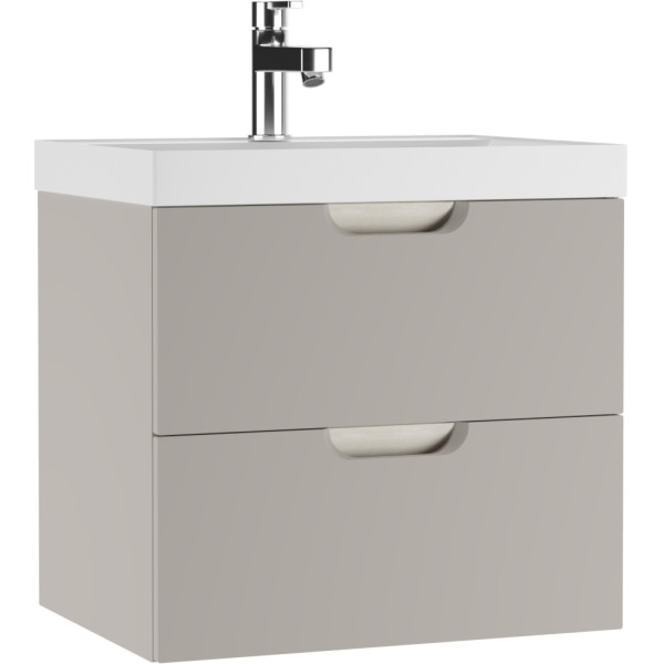 Тумба подвесная под умывальник Classica 60 Dune Серый тауп В2 Домино (DD2501T)
